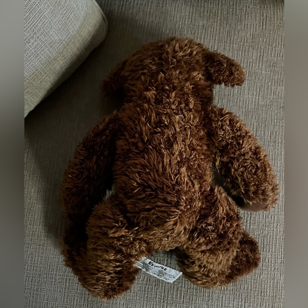 Russ bearie Ernest‎ Bear Plush Dark curly Hair Velvet feet - Picture 4 of 8